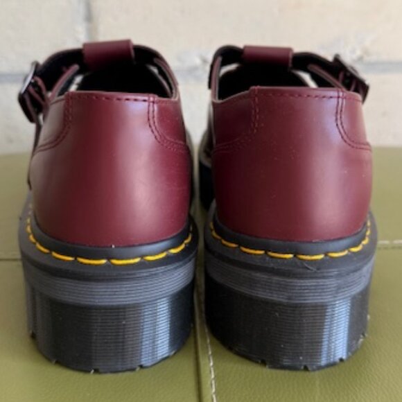 Dr. Martens Bethan cherry red platform mary jane size US W 11 / UK 9 - Picture 6 of 8